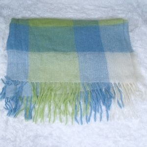 A Soft Idea Plaid Mohair Throw Blanket